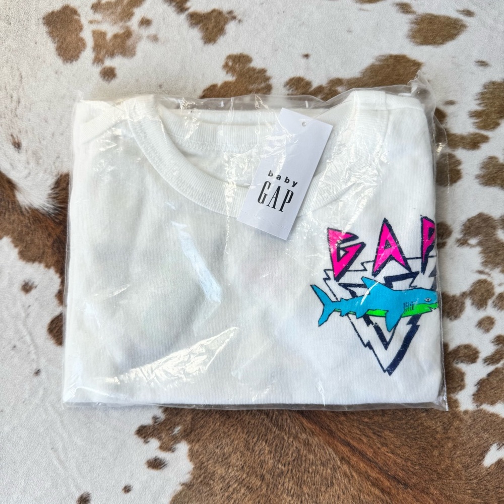 BabyGAP Sea Life Retro Graphic Tee - White